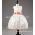 XD13 2015 spring and summer bow belt flower girl wedding dress